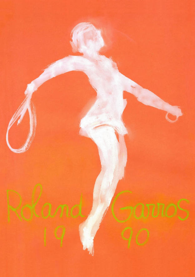1990 Roland Garros Artwork,frame