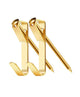 (2 Pack) Brass Plated 20kg Art Hanging Hook