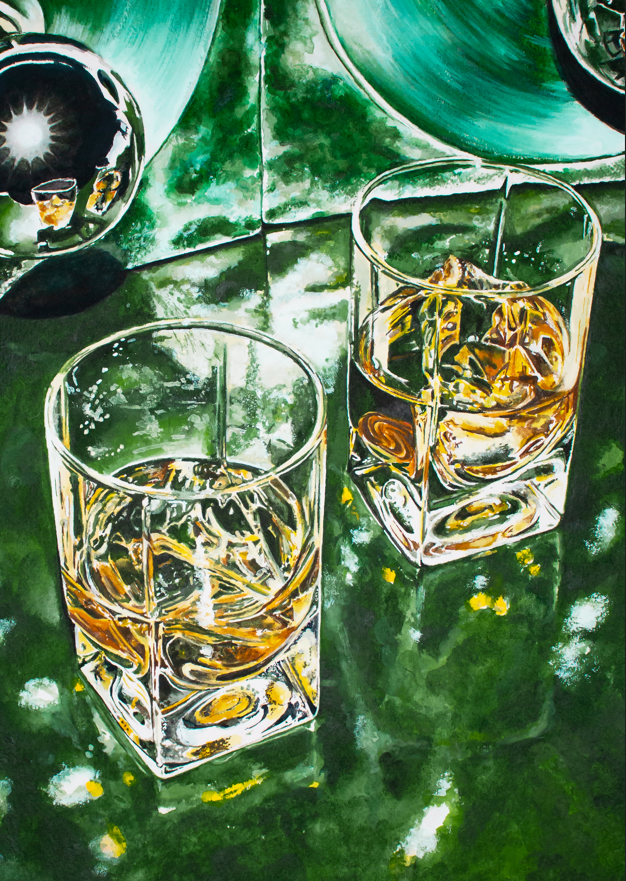 Green Scotch Scene by Julia Ockert,frame