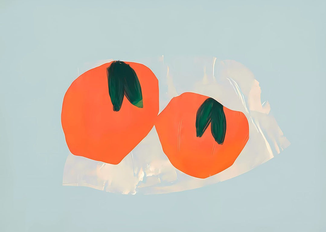 Abstract Orange Kitchen Print by Maison Bootsy - Style My Wall,frame
