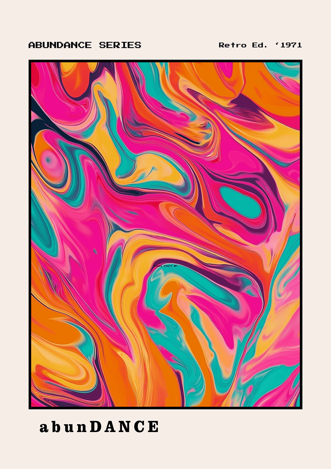 Abundance Retro Aura Poster - Style My Wall,frame