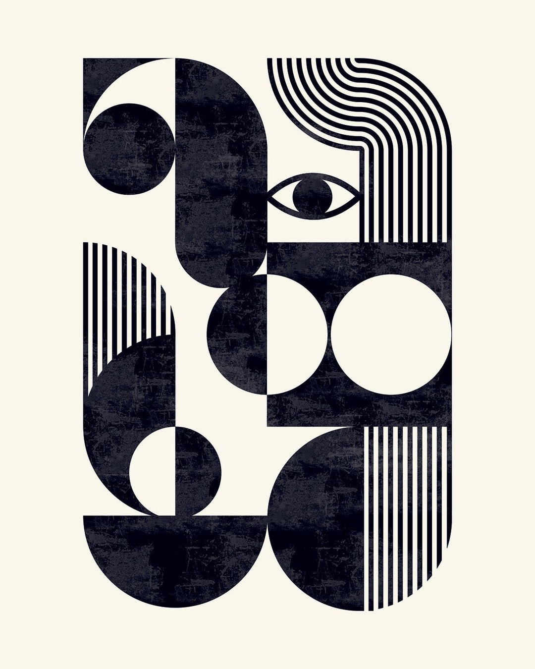 All Seeing Eye Abstract Portrait by Maison Bootsy - Style My Wall, frame
