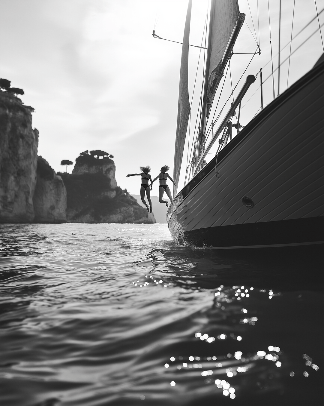 Amalfi Dreaming Ocean Jump Photograph - Style My Wall, frame