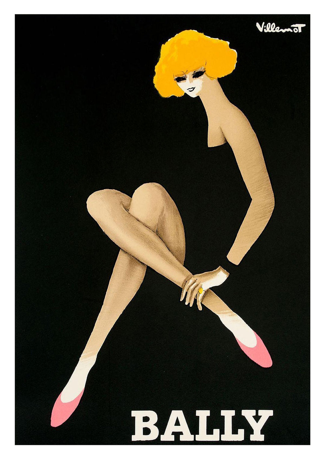 Bally Blonde Woman 1982 Vintage Wall Art - Style My Wall,frame