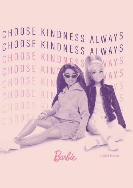 Barbie Choose Kindness Always Print,frame