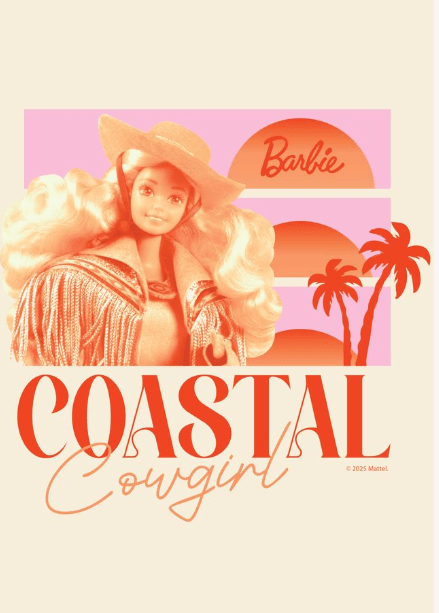 Barbie Coastal Cowgirl Landscape Print,frame
