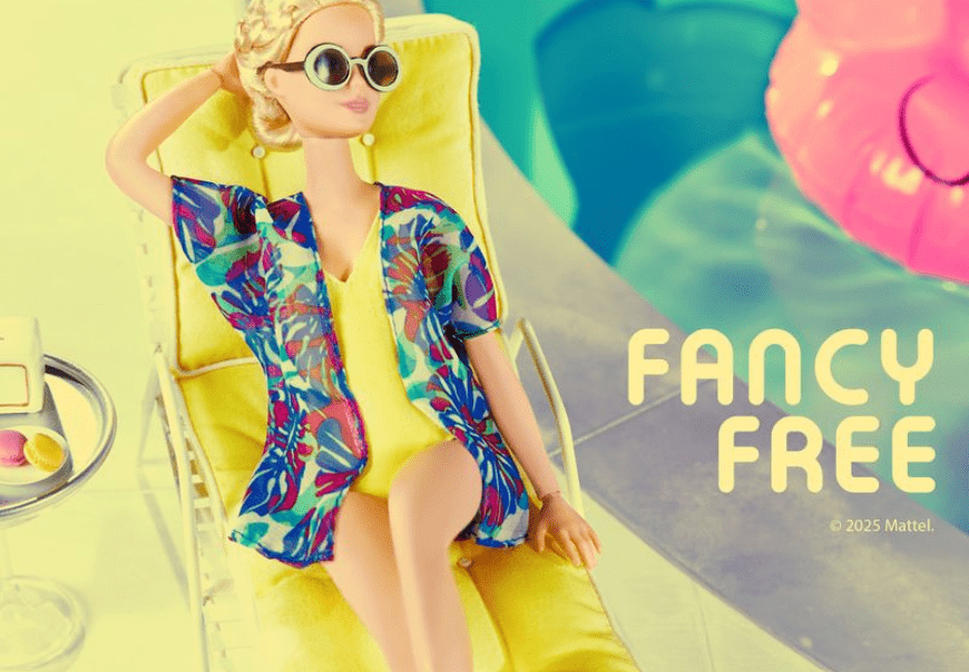 Barbie Fancy Free Wall Art Landscape Print,frame