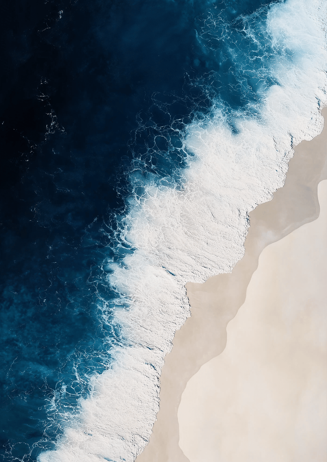 Beach Birds Eye View Artwork - Style My Wall,frame