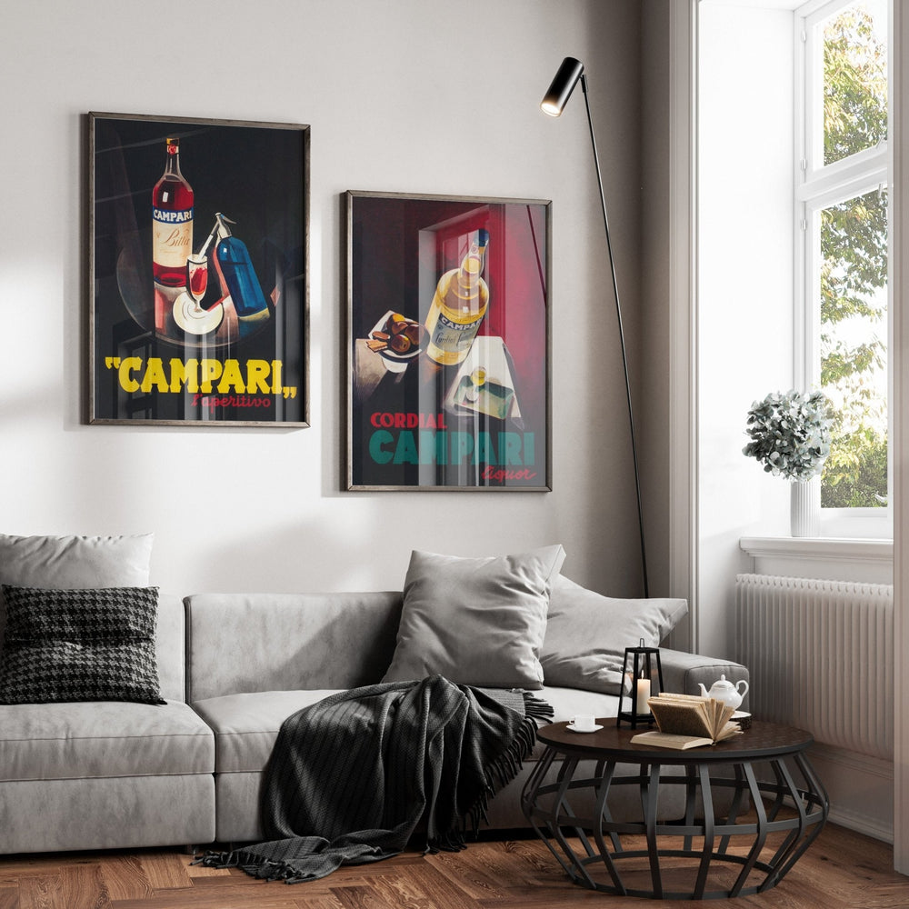 Bitter Campari Kitchen Pair Wall Art - Style My Wall
