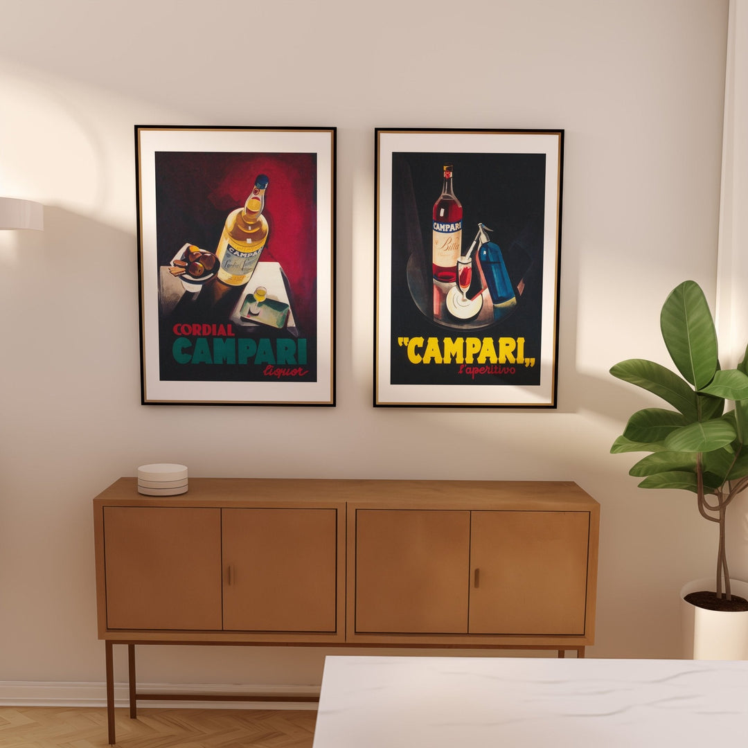Bitter Campari Kitchen Pair Wall Art - Style My Wall
