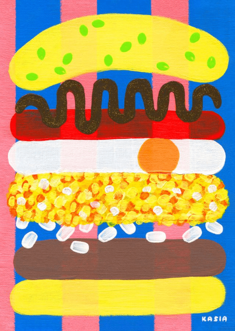Breakfast Pop by Kasia Sykus,frame