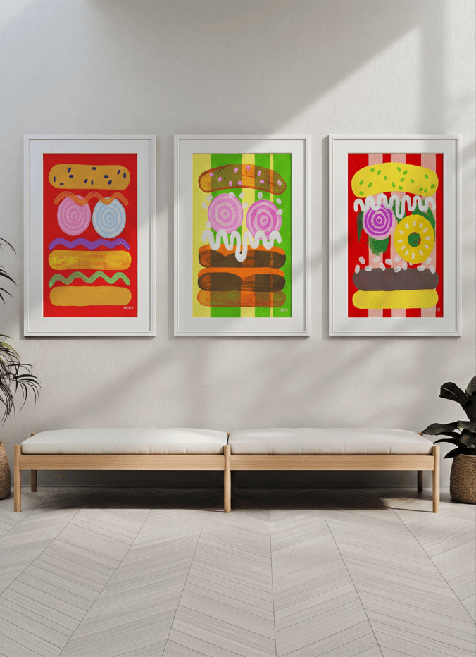 Candy Carnival Trio by Kasia Sykus wall - art - picture - poster