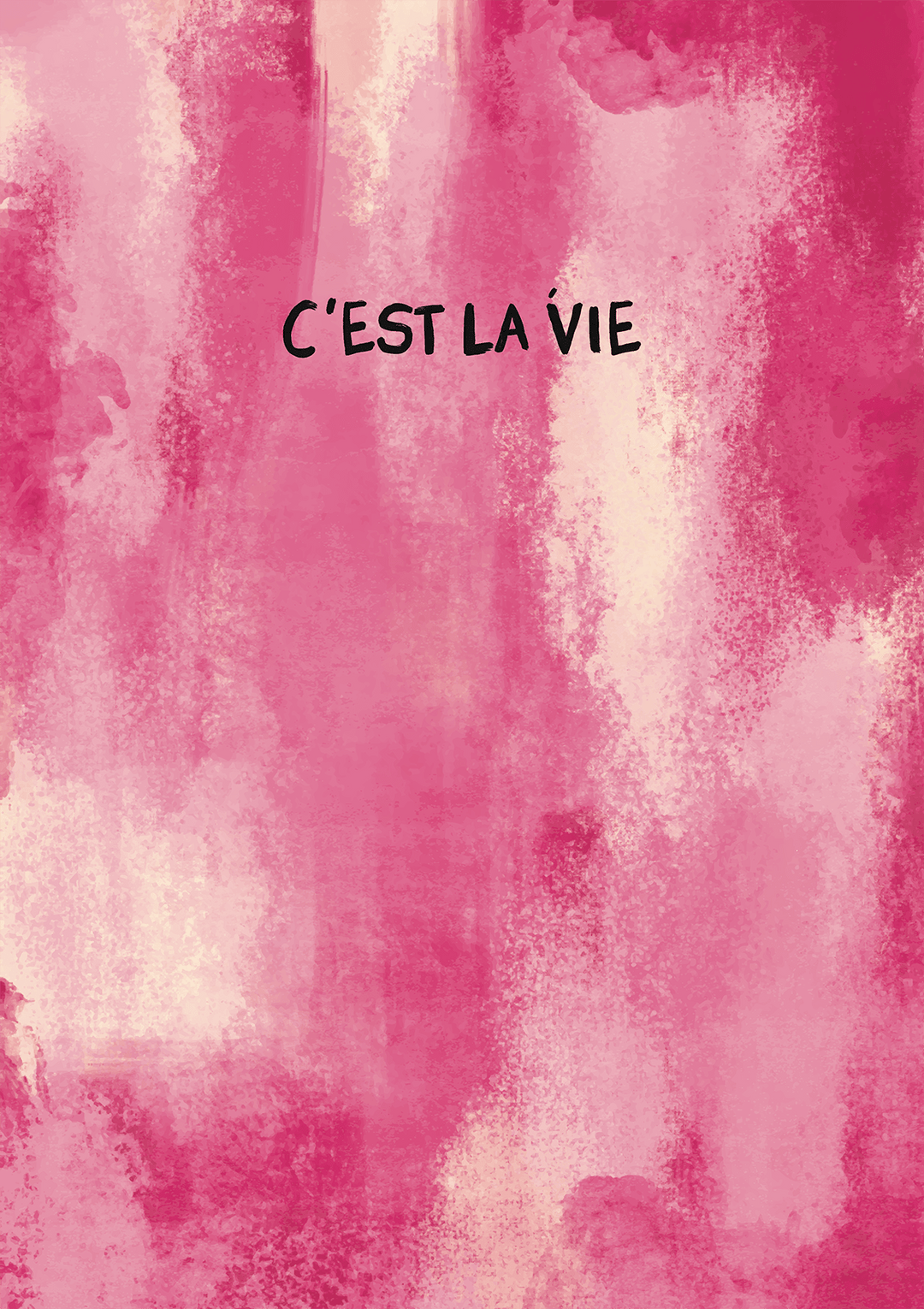 Cest La Vie Pink Wall Art fun - Style My Wall,frame