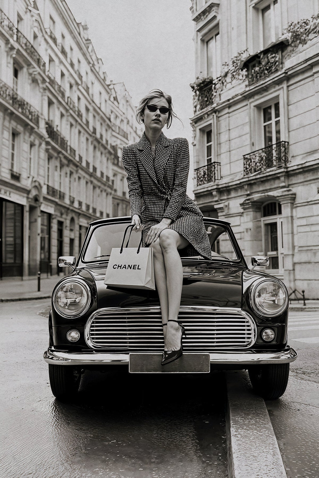 Chanel Street Fashion Car Vintage Photo - Style My Wall,frame