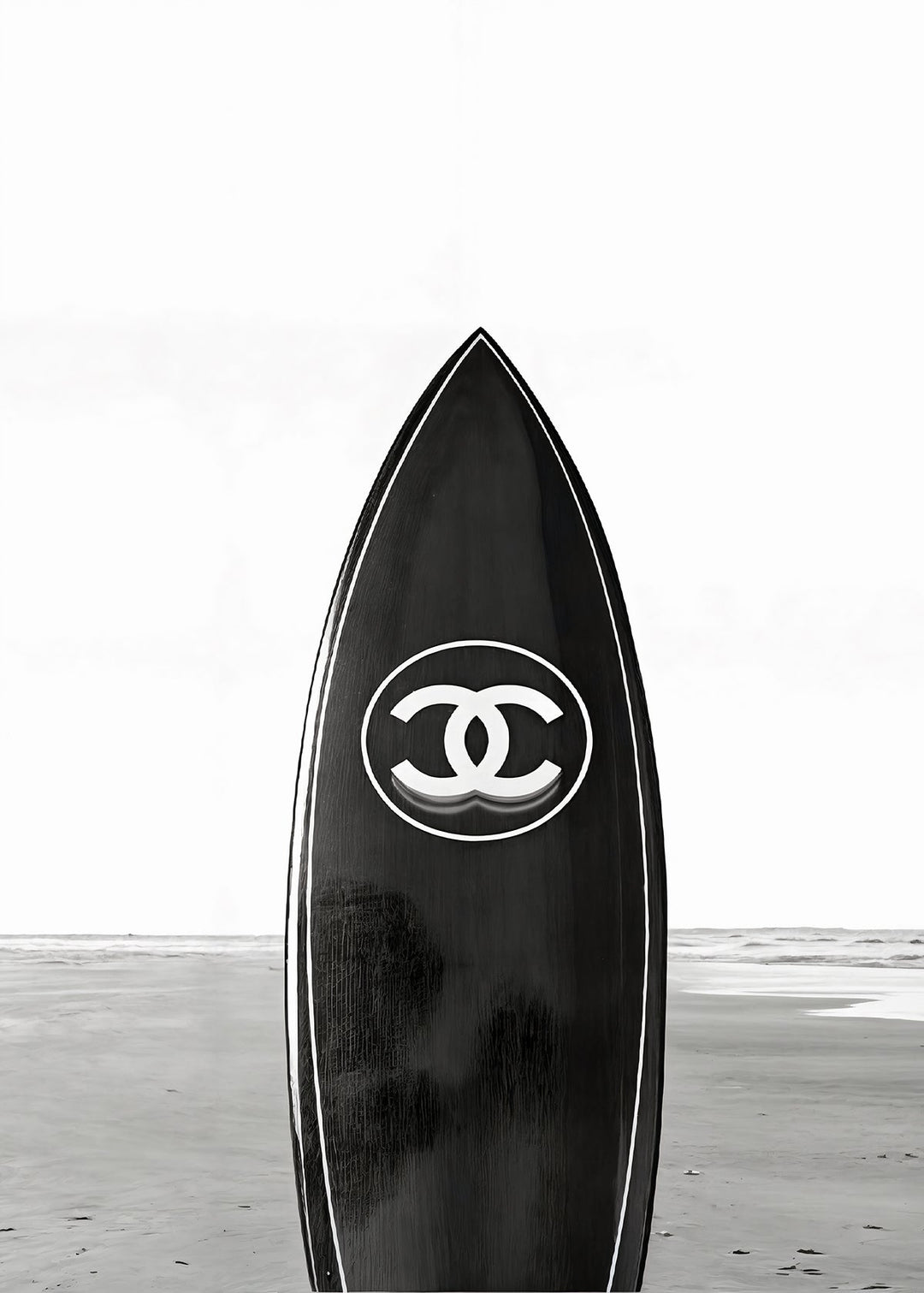 Chanel Surfboard Beach Photograph Print - Style My Wall,frame