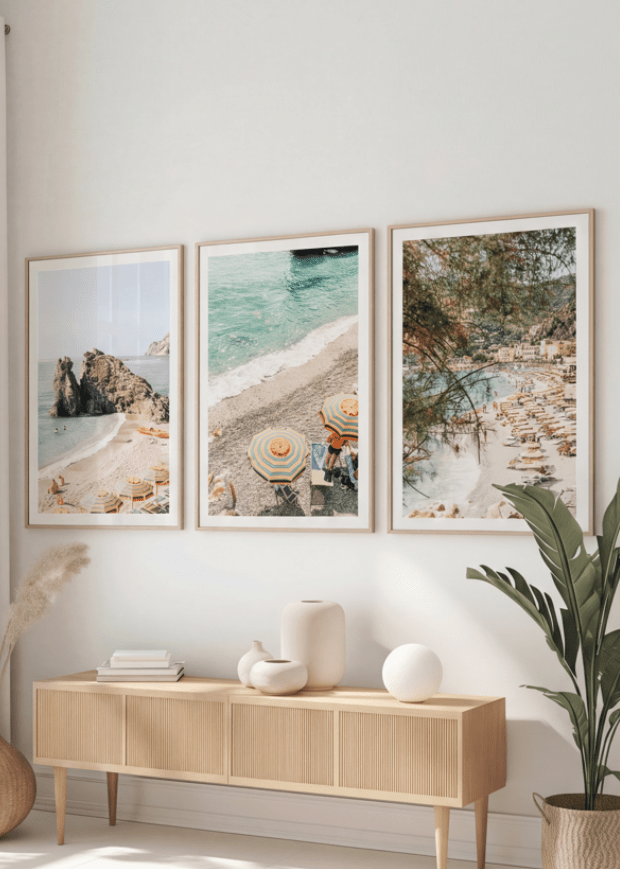 Cinque Terre Photography Coastal Set of 3 wall - art - picture - poster
