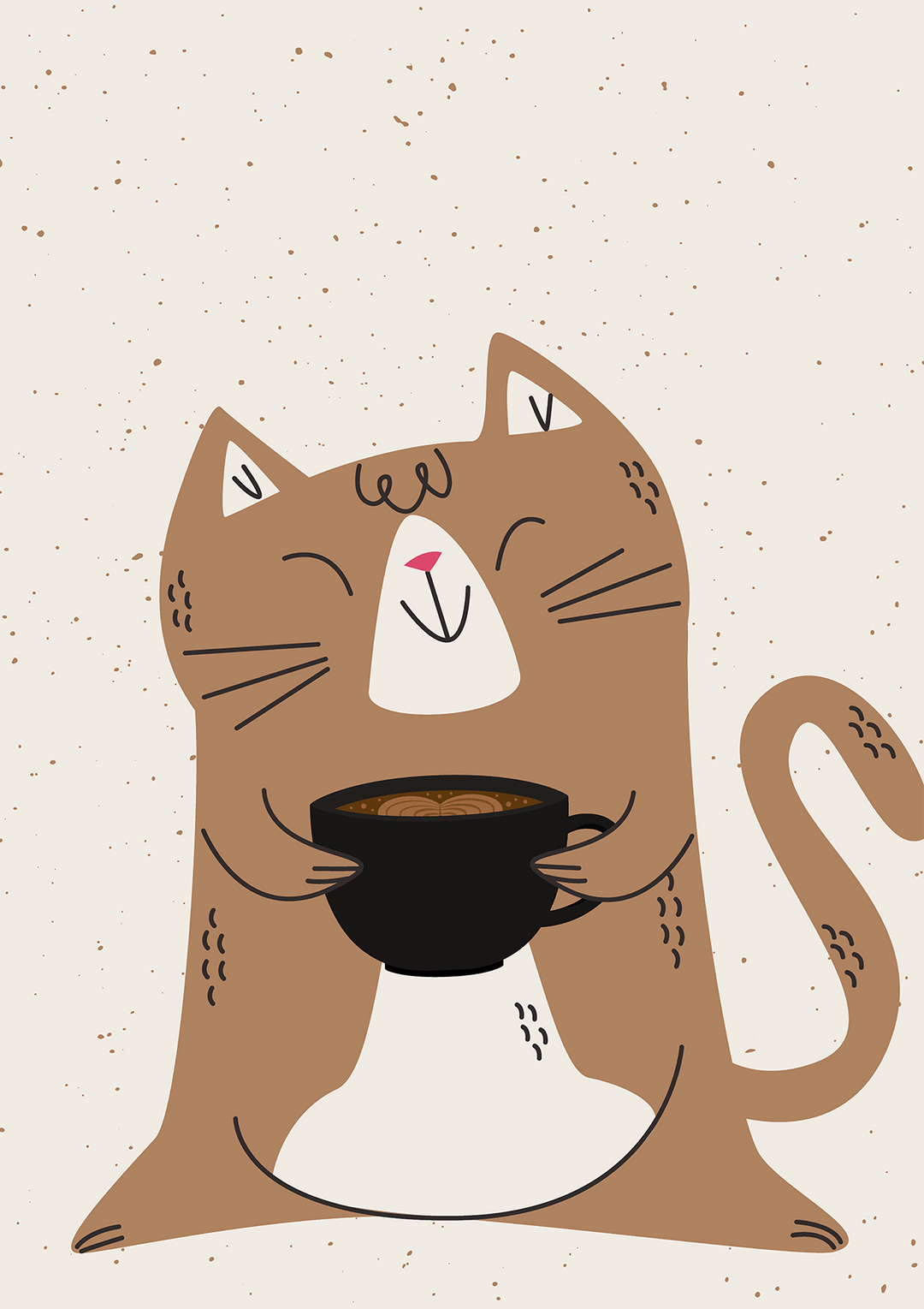 Coffee Cat Lover Wall Art - Style My Wall,frame
