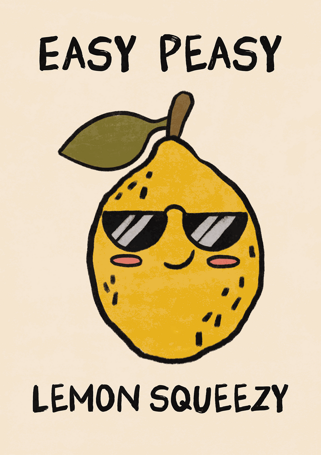 Easy Peasy Lemon Squeezy Kitchen Art - Style My Wall,frame