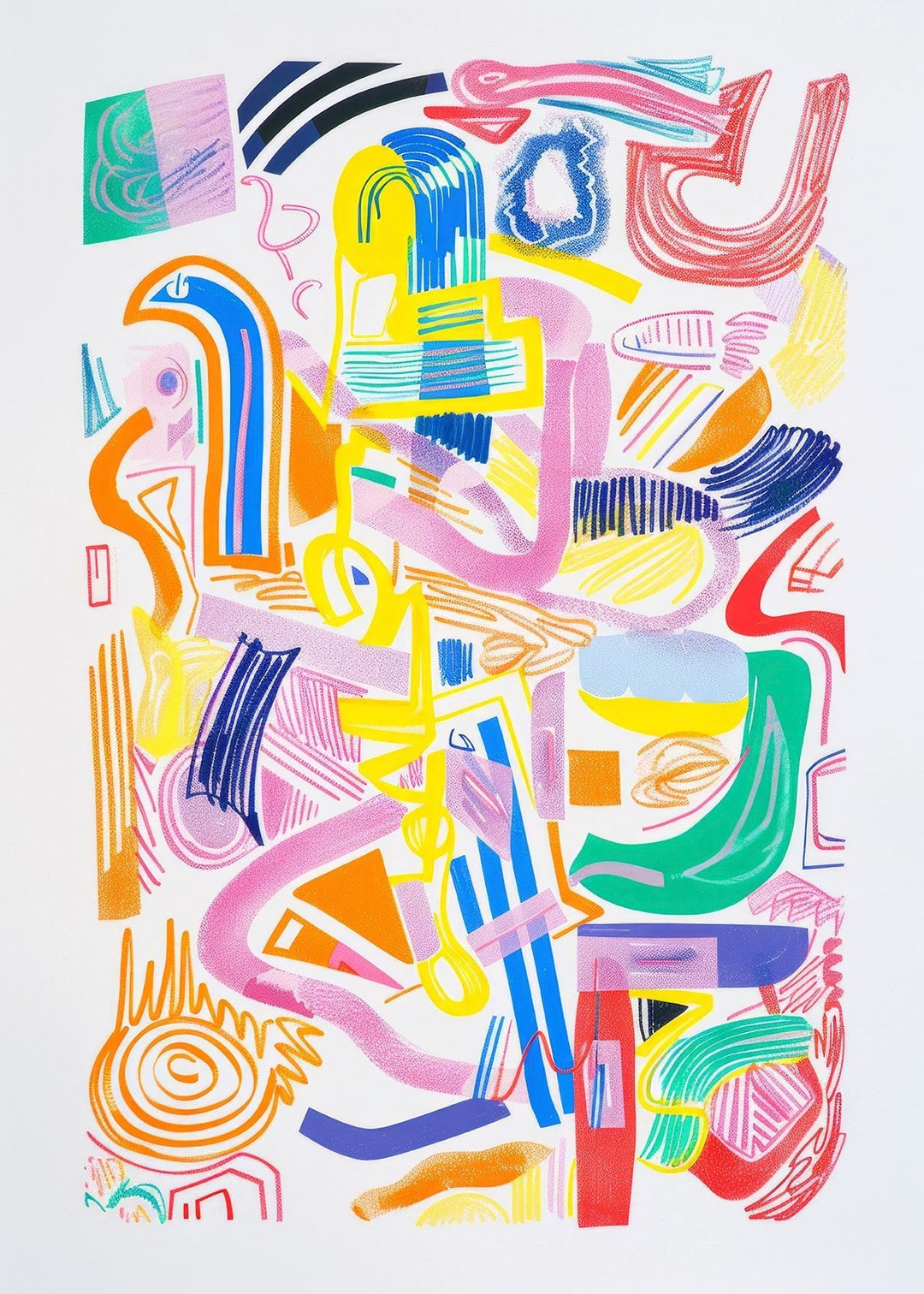 Ensemble of Colour Abstract Wall Art - Style My Wall,frame