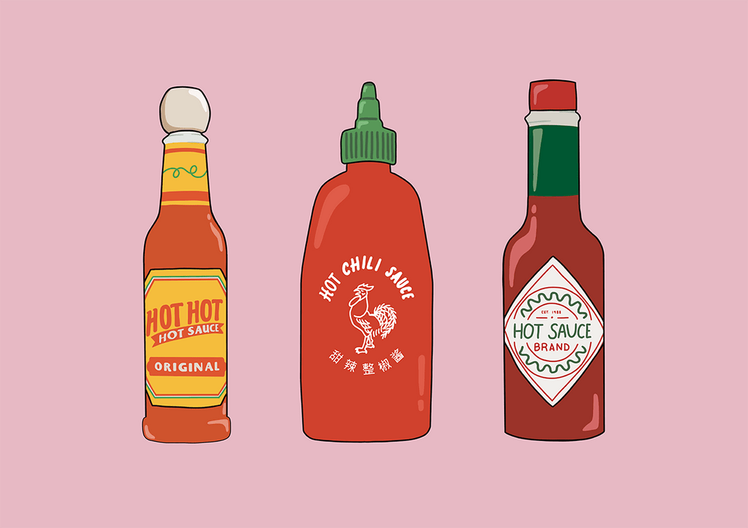 Flaming Sauces by Lucia Sankovic - Style My Wall, frame