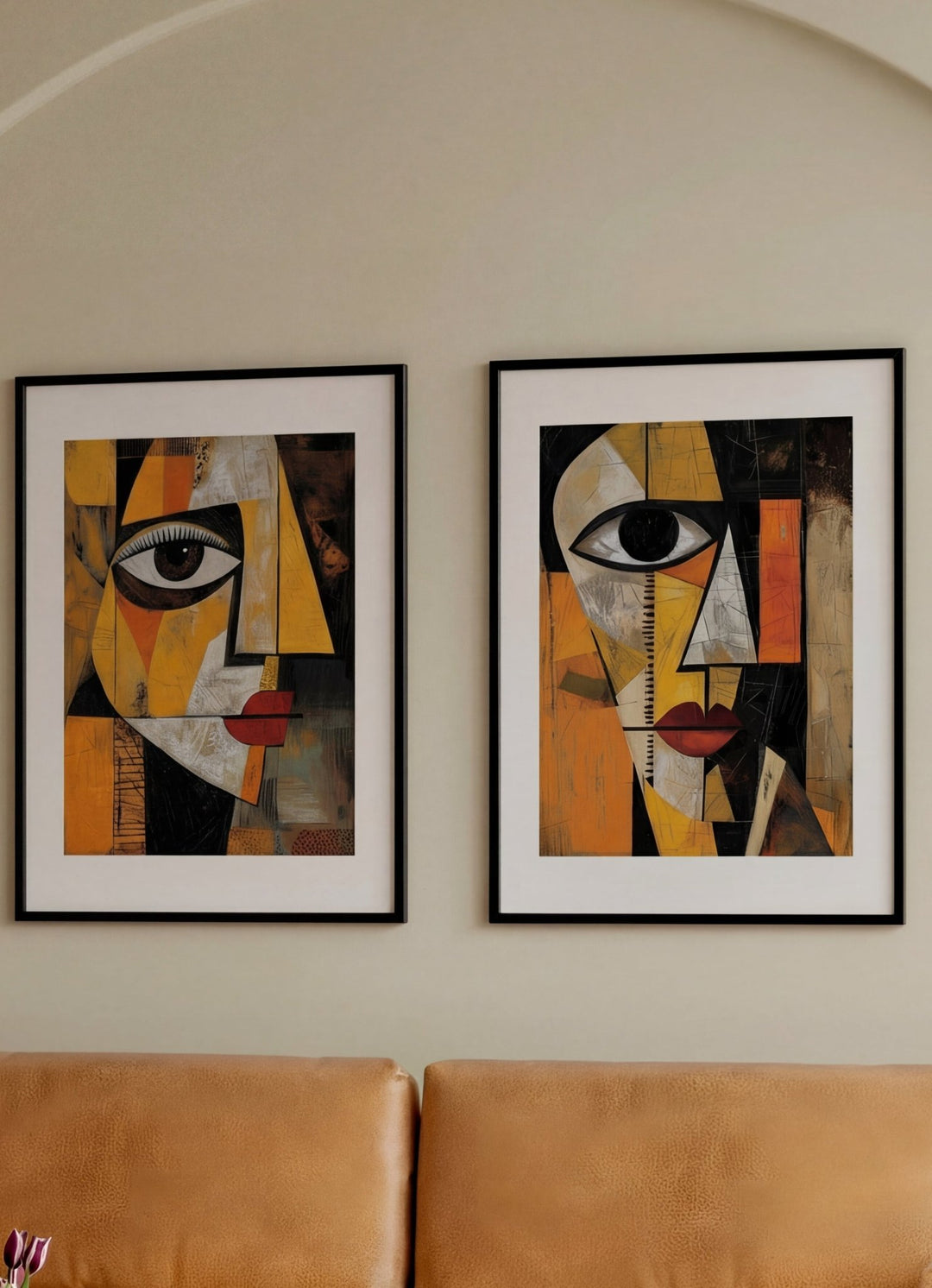 Fragments of Expression Wall Art Pair wall - art - picture - poster