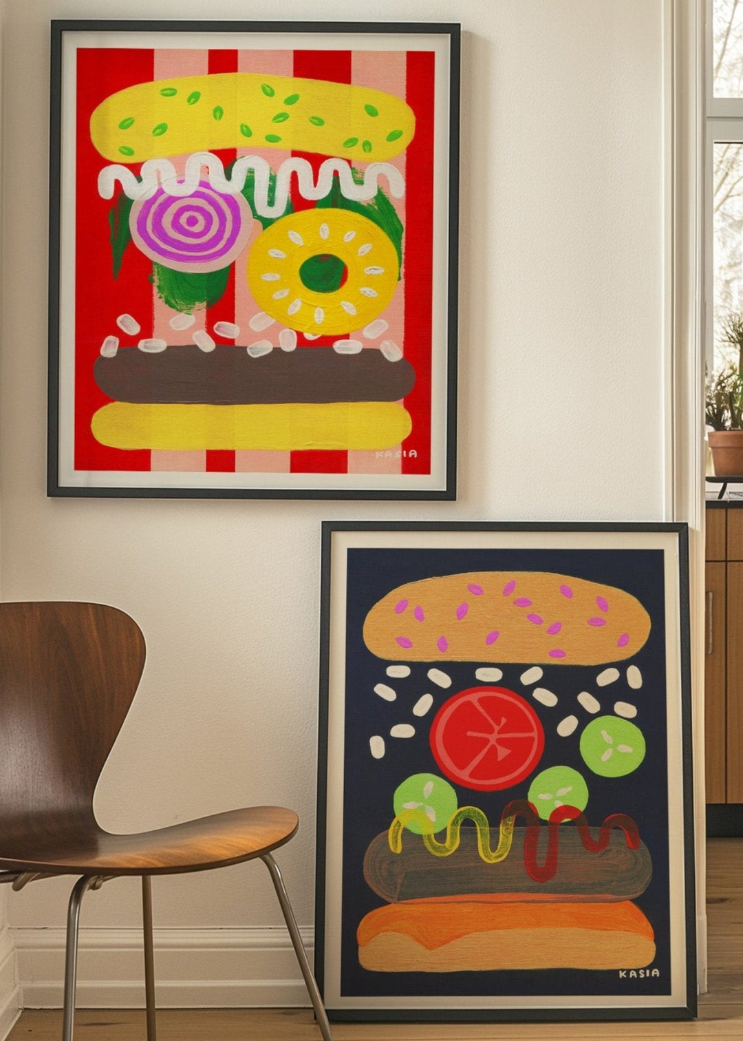 Funfair Nights Pair by Kasia Sykus wall - art - picture - poster