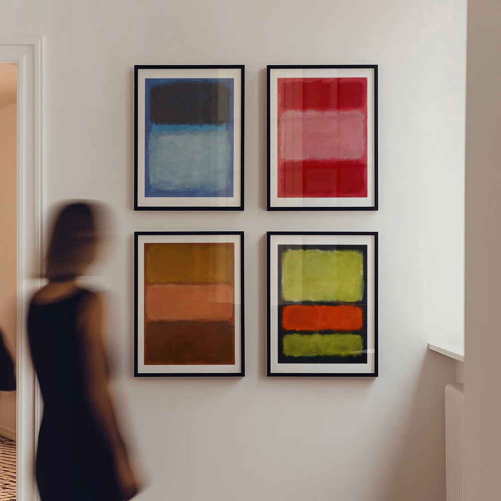 Gallery Wall Prints Mark Rothko Inspired Set of 4 wall - art - picture - poster