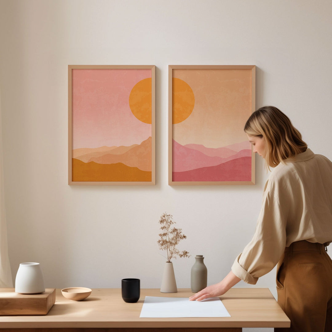 Golden Mirage Duo wall - art - picture - poster