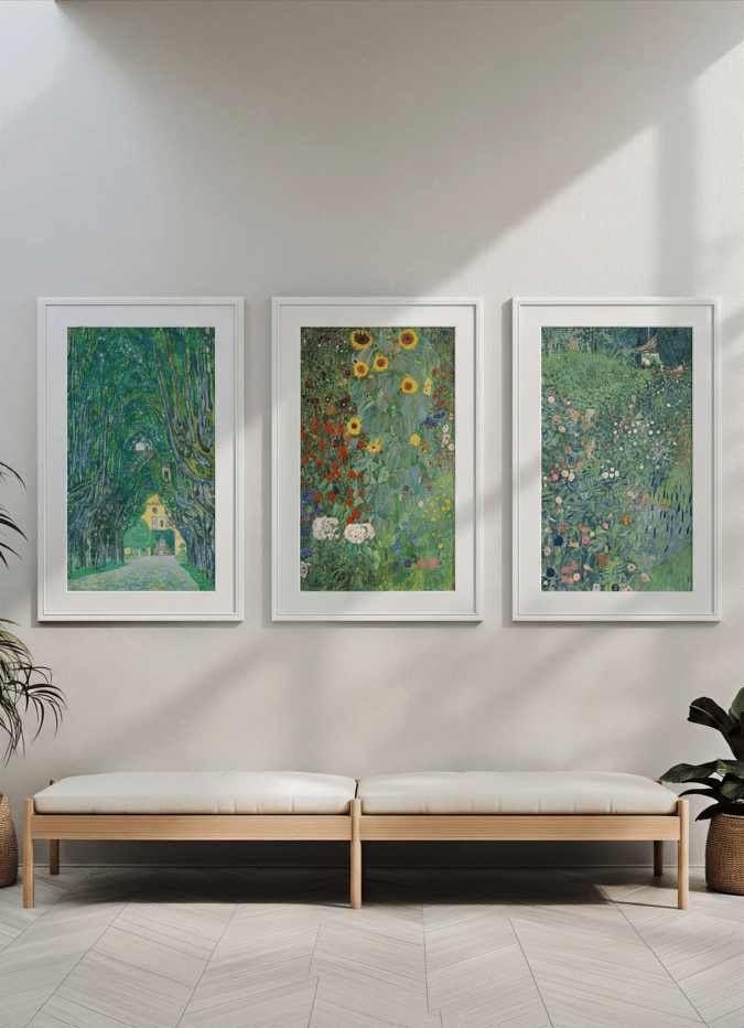 Gustav Klimt Trio Exhibition Prints Wall Art wall - art - picture - poster