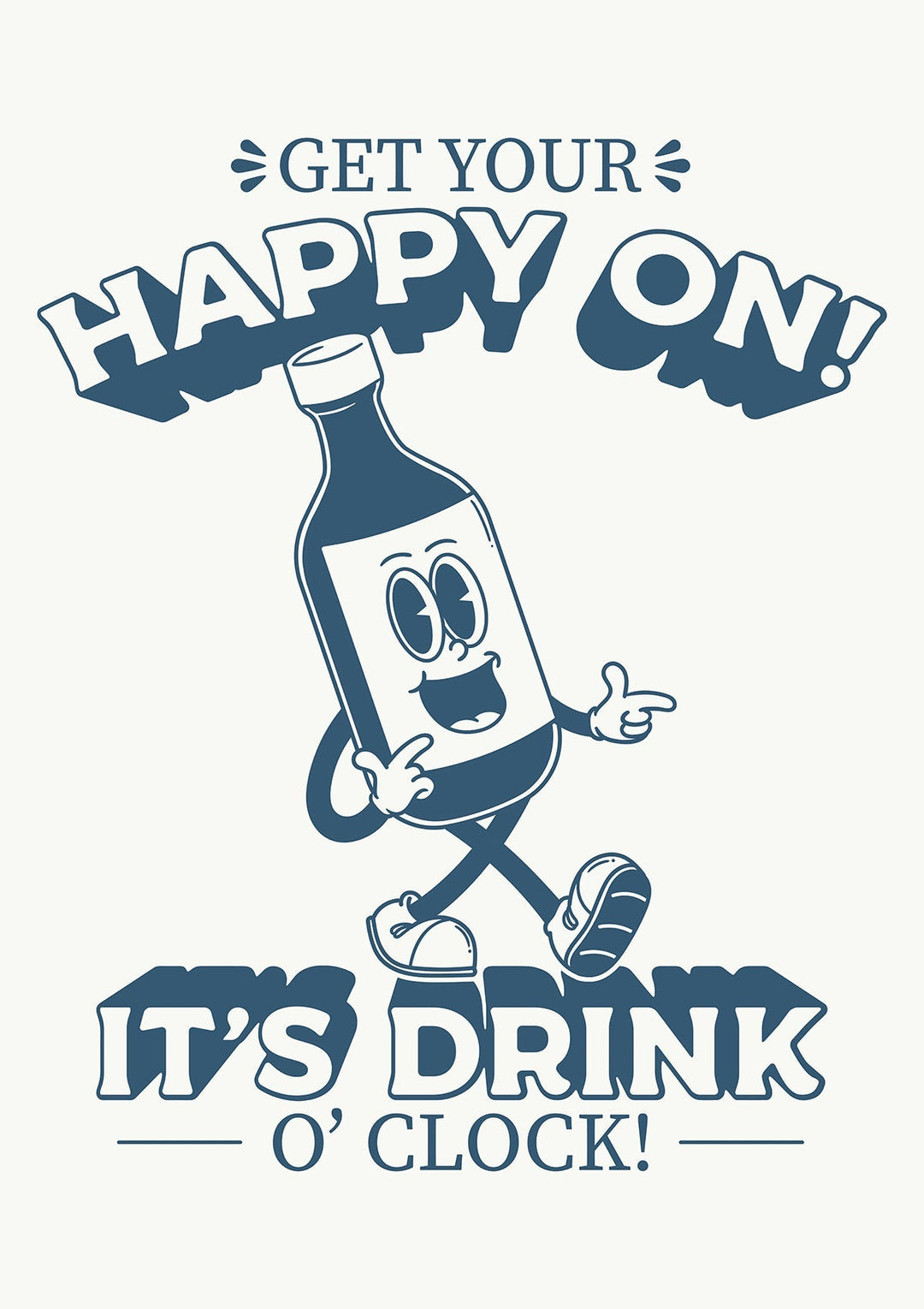 Happy Hour Drink O'Clock Wall Art - Style My Wall,frame