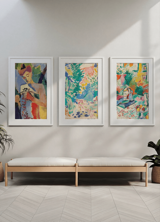 Henri Matisse Set of 3 Wall Art Fine Art Prints wall - art - picture - poster