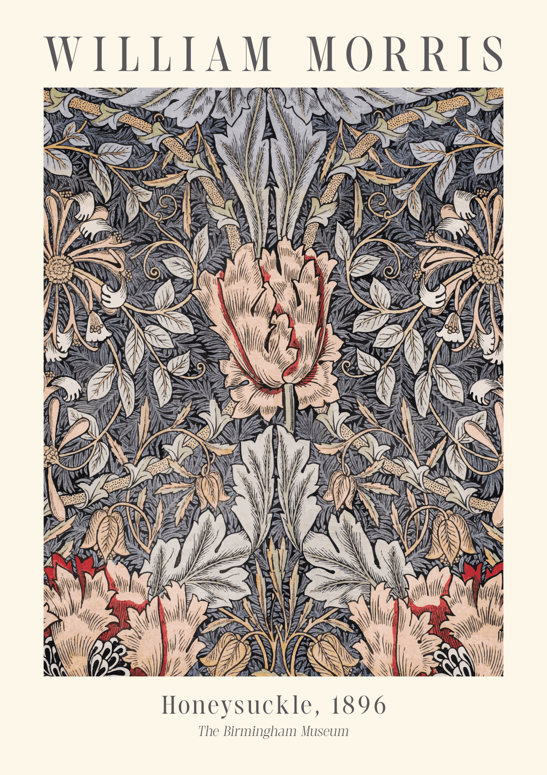 Honeysuckle by William Morris,frame