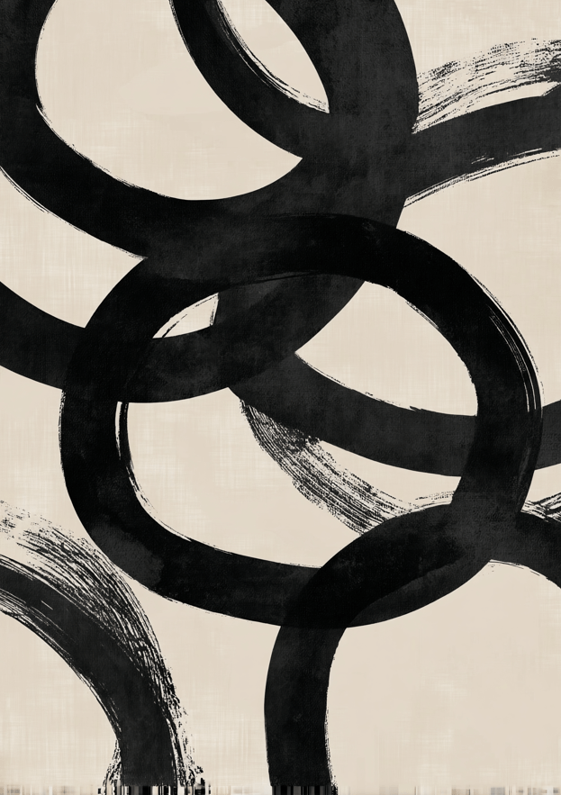 Inkbound Abstract Wall Art Print,frame