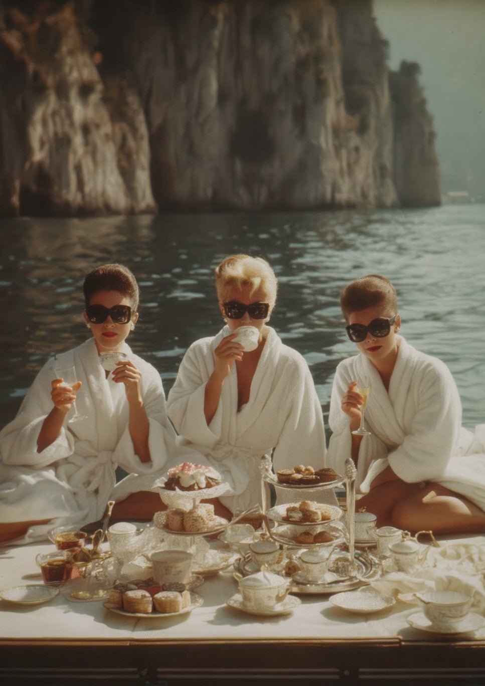 la dolce vita breakfast at tiffanys wall art frame