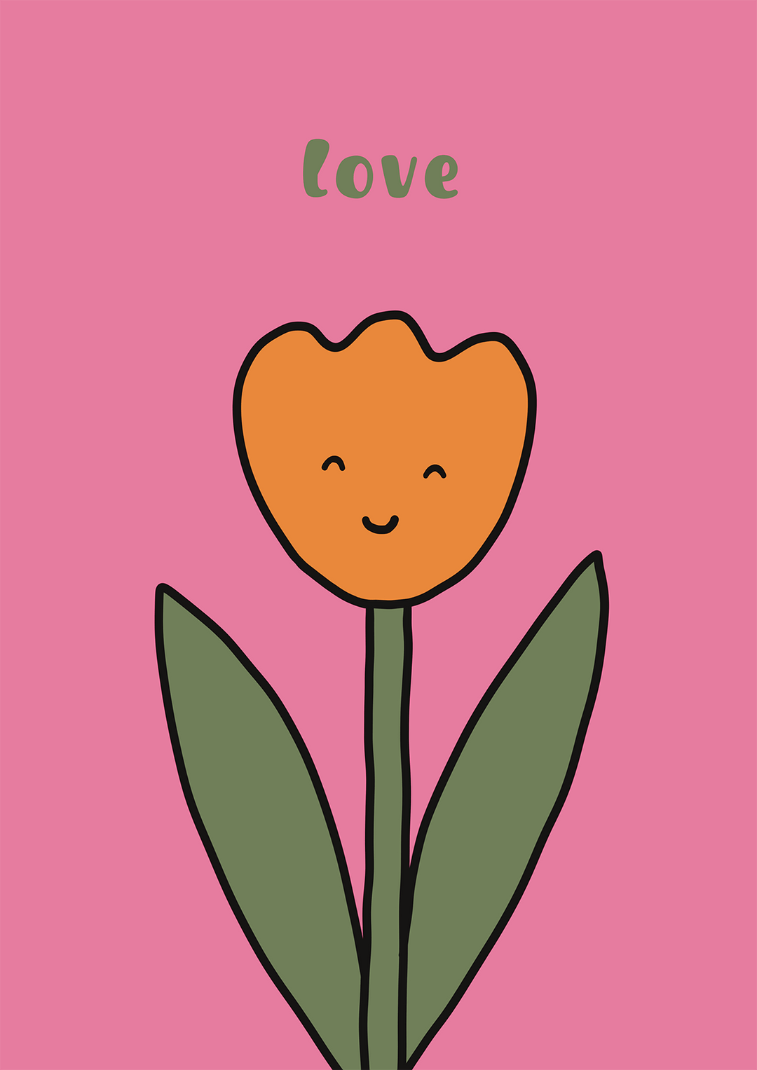 Love cute flower by Lucia Sankovic - Style My Wall,frame