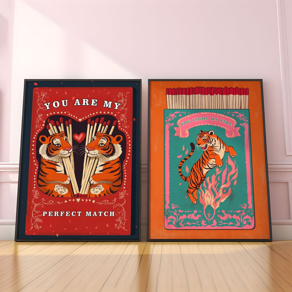 Matchbox Retro Series Pair Tiger - Style My Wall