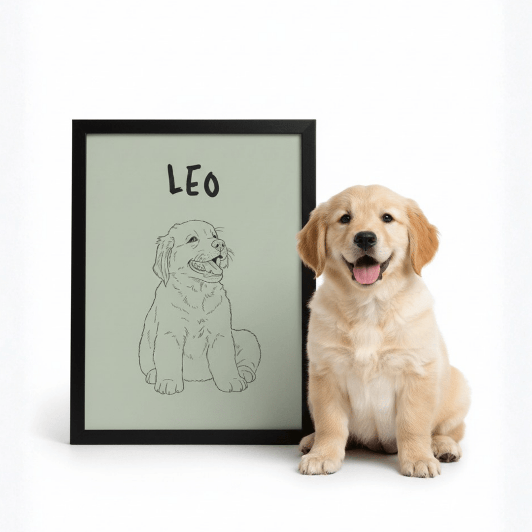 Monoline Custom Pet Personalisation Wall Art wall - art - picture - poster