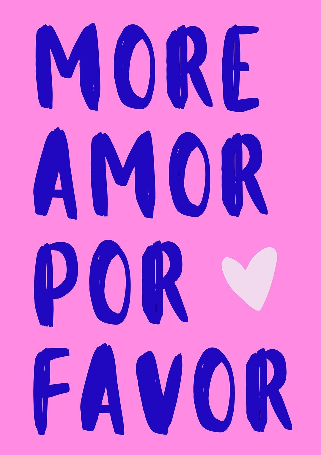 More Amore Pink Trendy Print - Style My Wall,frame
