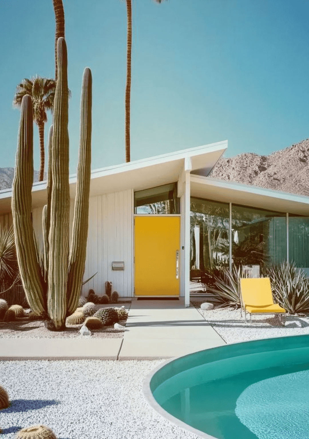 Palm Springs Yellow Door Coastal Getaway  ,frame