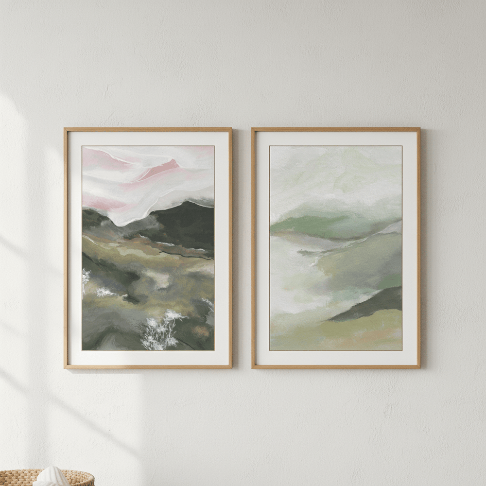 Pink Recollections Duo by Josephine Wianto wall - art - picture - poster