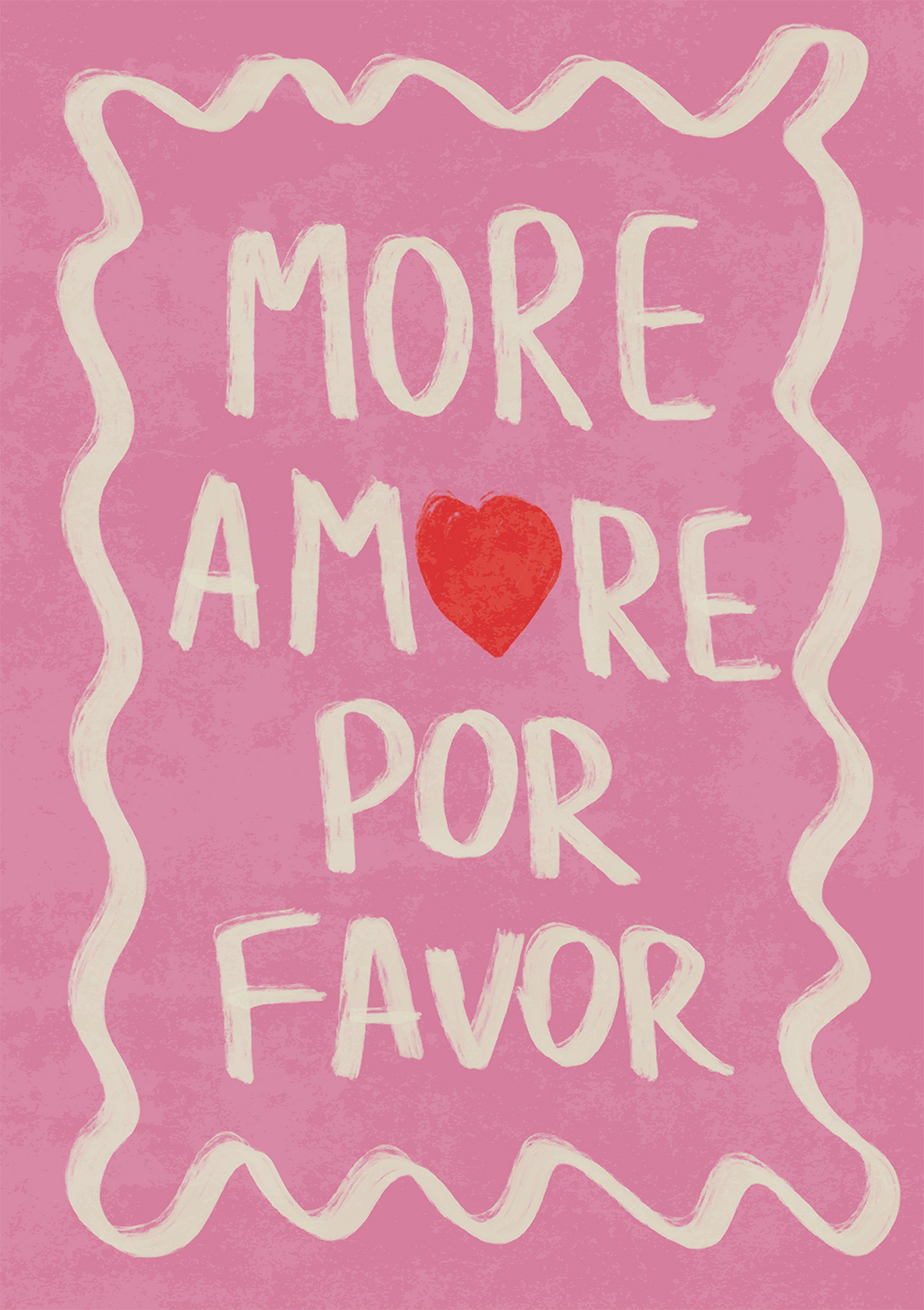 Por Favor Pink Print - Style My Wall,frame