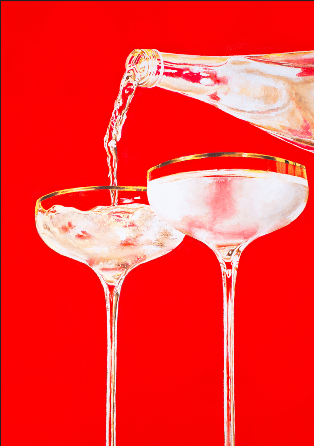 Red Sparkling by Julia Ockert,frame