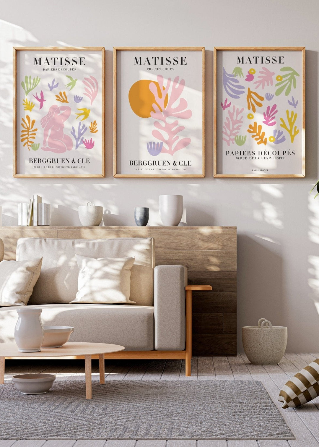 Shapes & Serenity Trio by Matisse wall - art - picture - poster