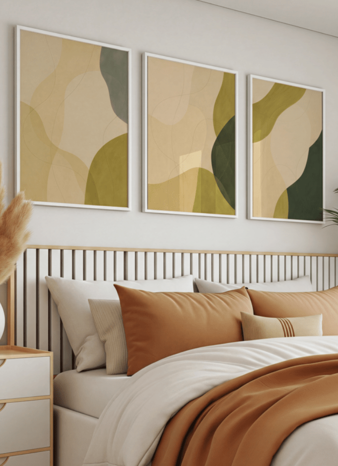 Verdant Trio Set wall - art - picture - poster