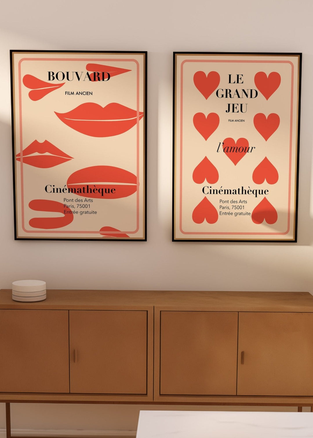 Vintage French Movie Pair Wall Art - Style My Wall