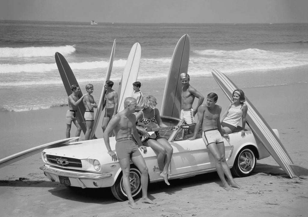 Vintage Surfers Chillax Photography Wall Art - Style My Wall,frame