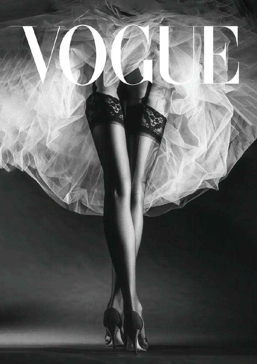 Vogue Ballerina Photograph Wall Art frame