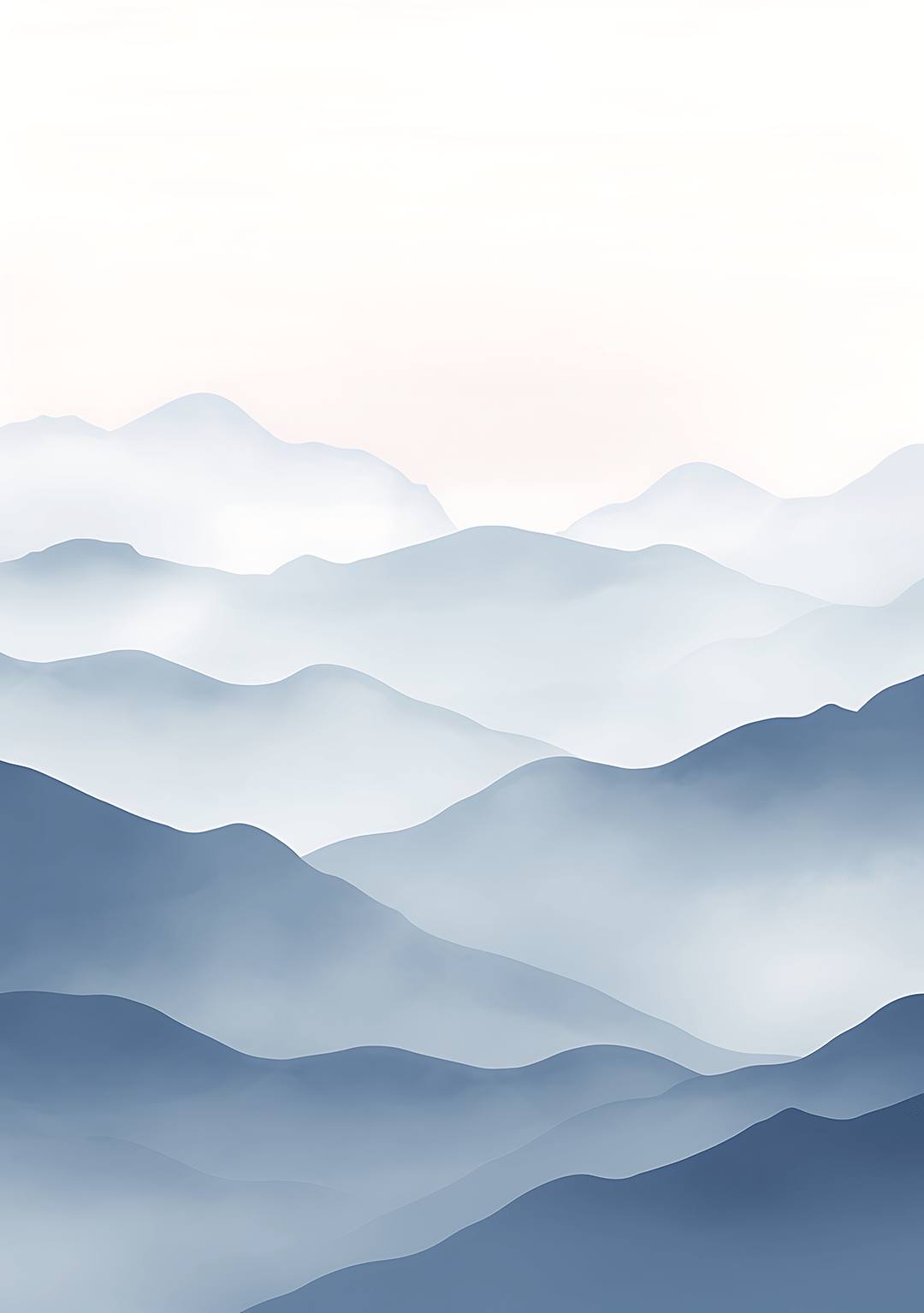 Wave of Blue Abstract Print Artwork - Style My Wall,frame