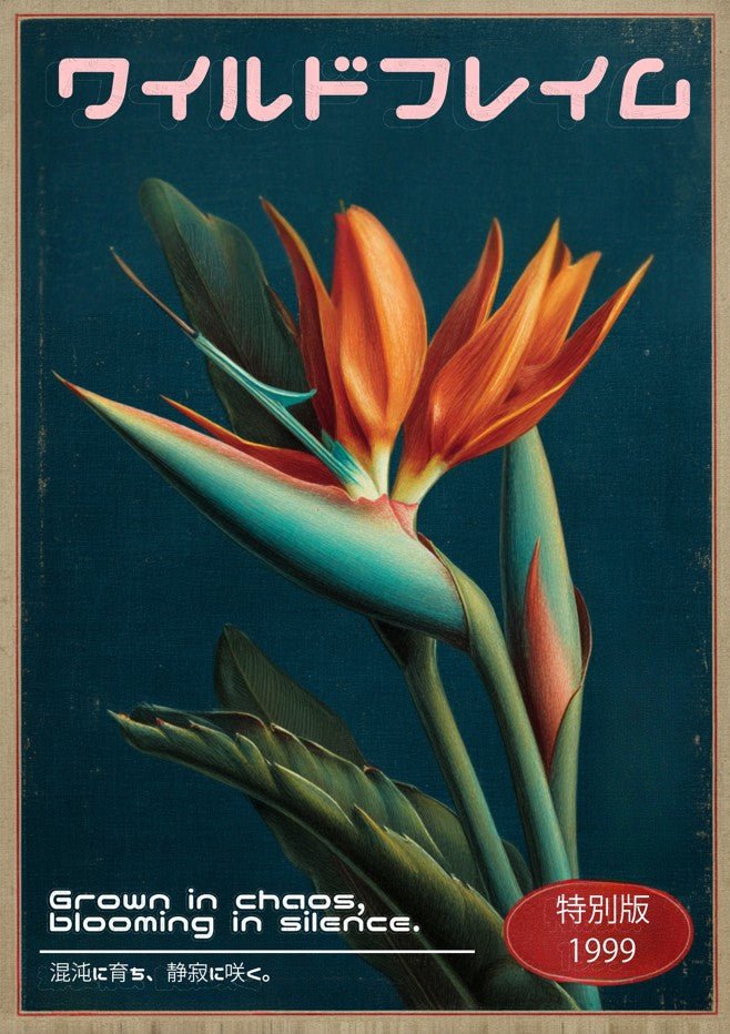 Wild Flame Poster Art Wall Art Flower frame