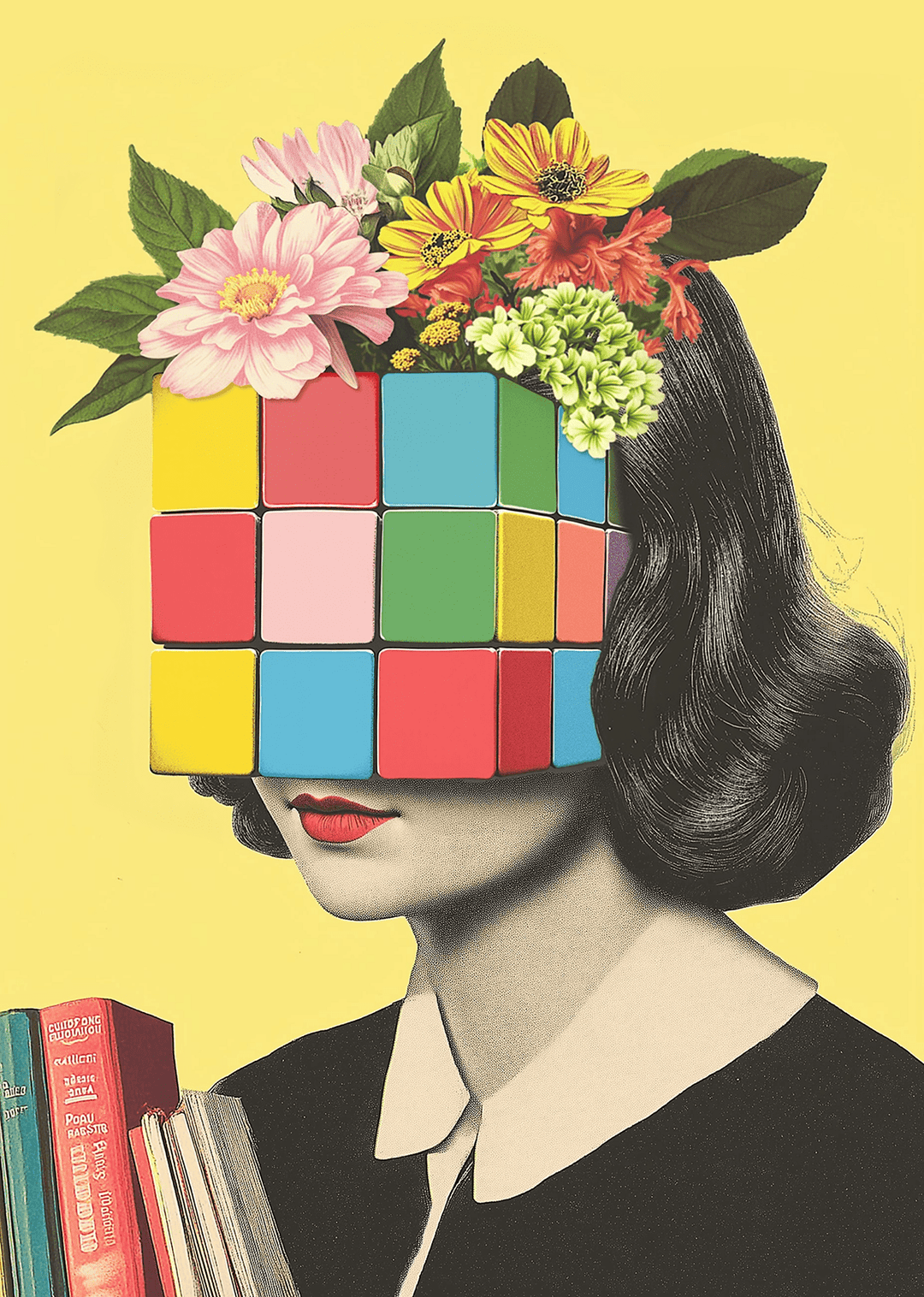 Your Mind Is a Puzzle Rubiks Cube Wall Art - Style My Wall, frame